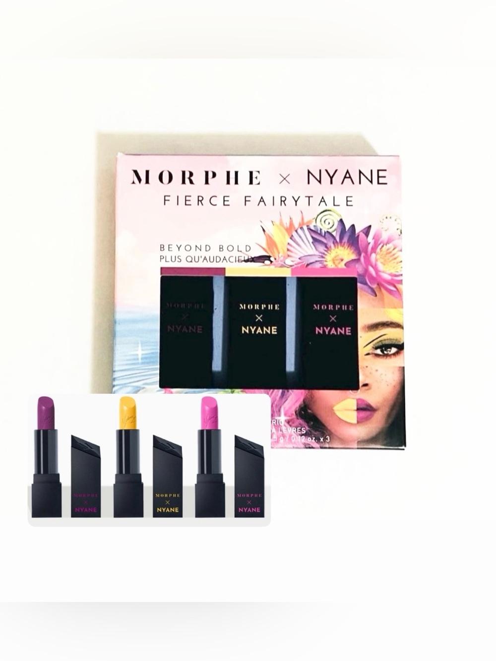 Morphe X Nyane Fierce Fairytale Lipstick Trio Beyond Bold